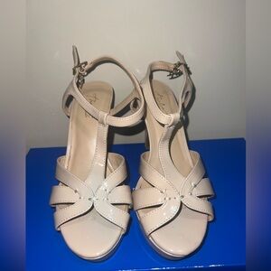 Elegant Nude Strappy Heels